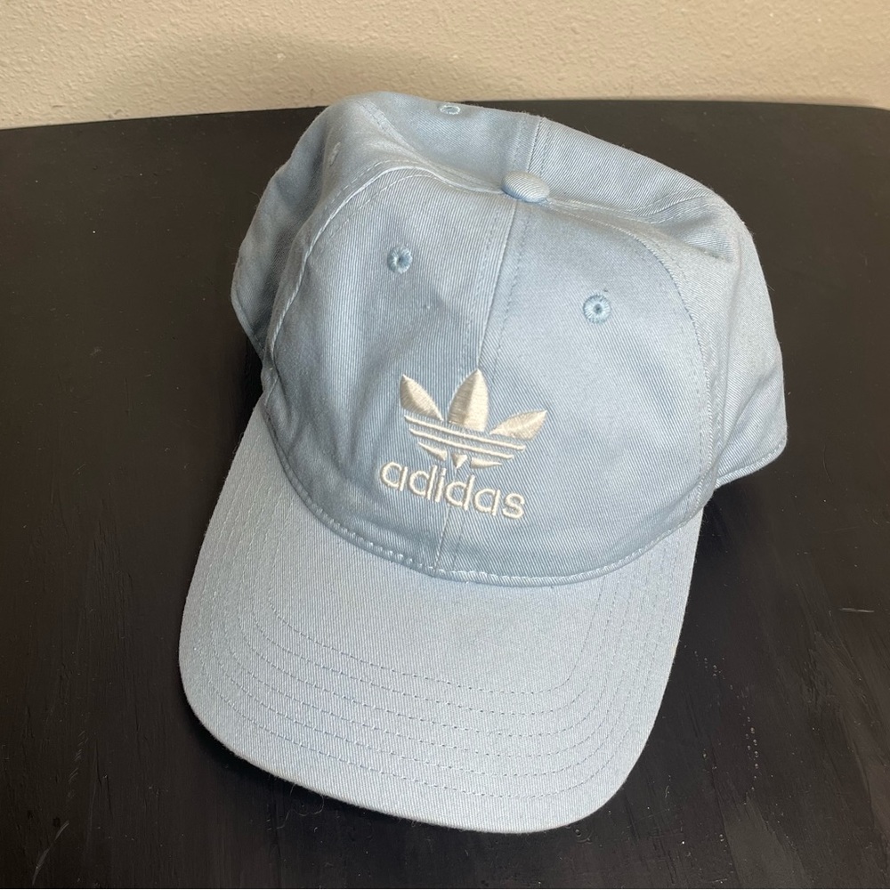 Baby Blue Adidas Hat (Men) (Adjustable)